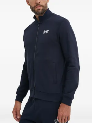 Ea7 Emporio Armani ジップアップ パーカー | ブルー | FARFETCH JP