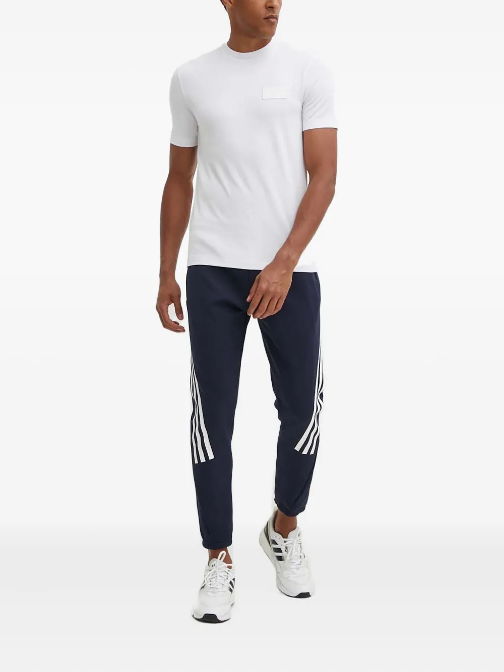 Ea7 Emporio Armani T-shirt met logopatch - Wit