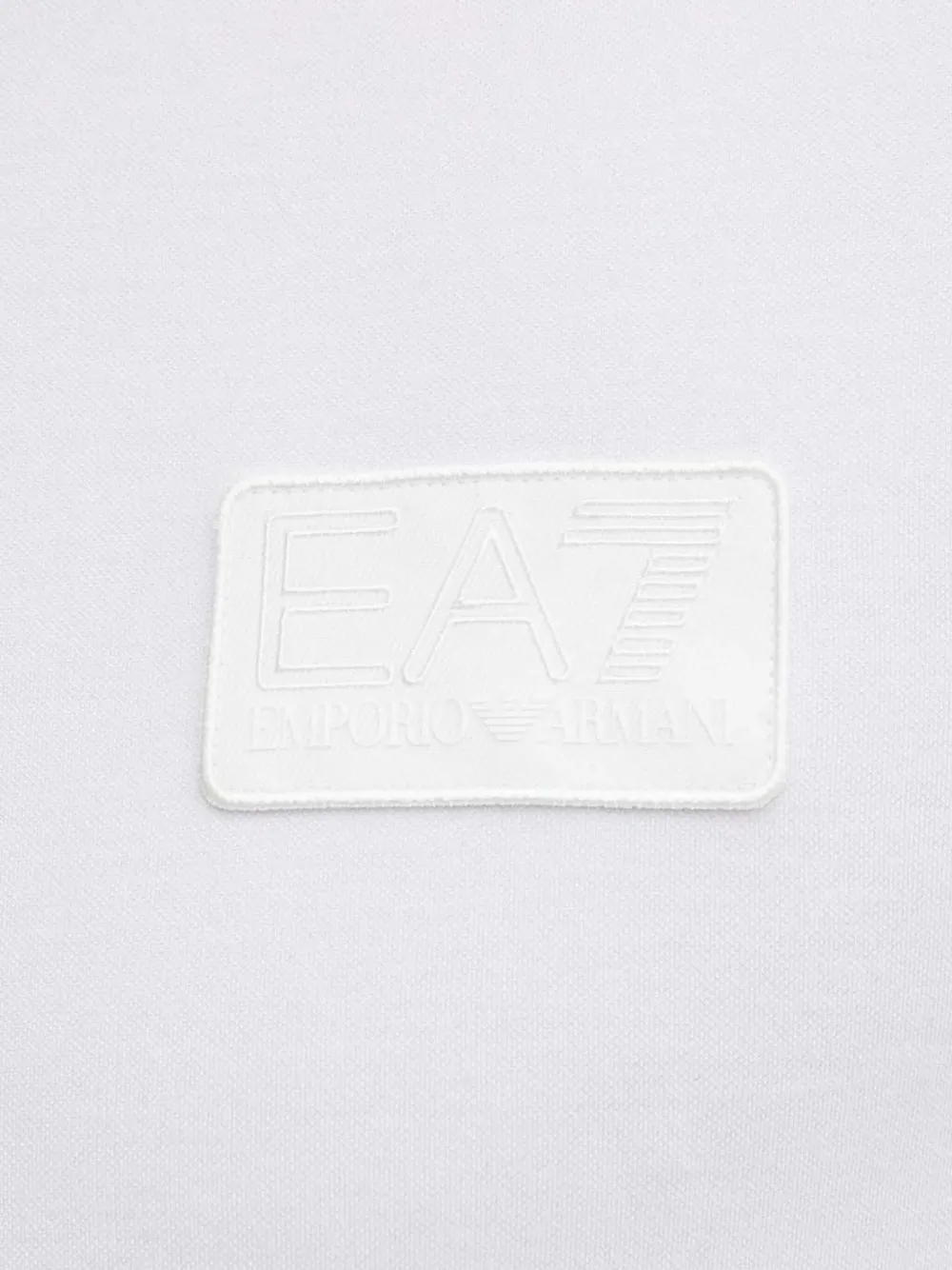 Ea7 Emporio Armani T-shirt met logopatch Wit