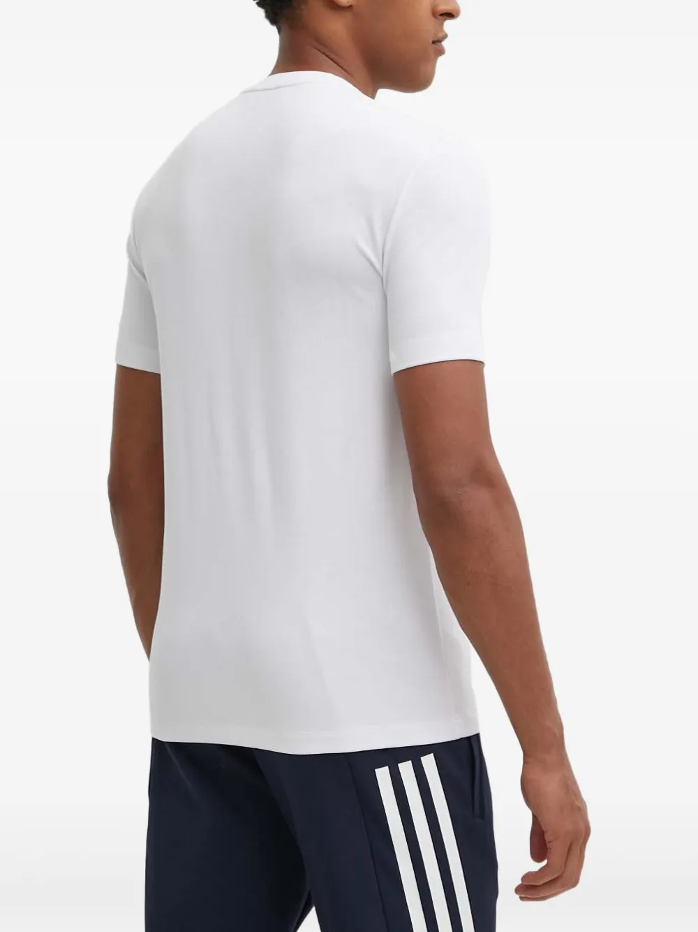 Ea7 Emporio Armani T-shirt met logopatch Wit