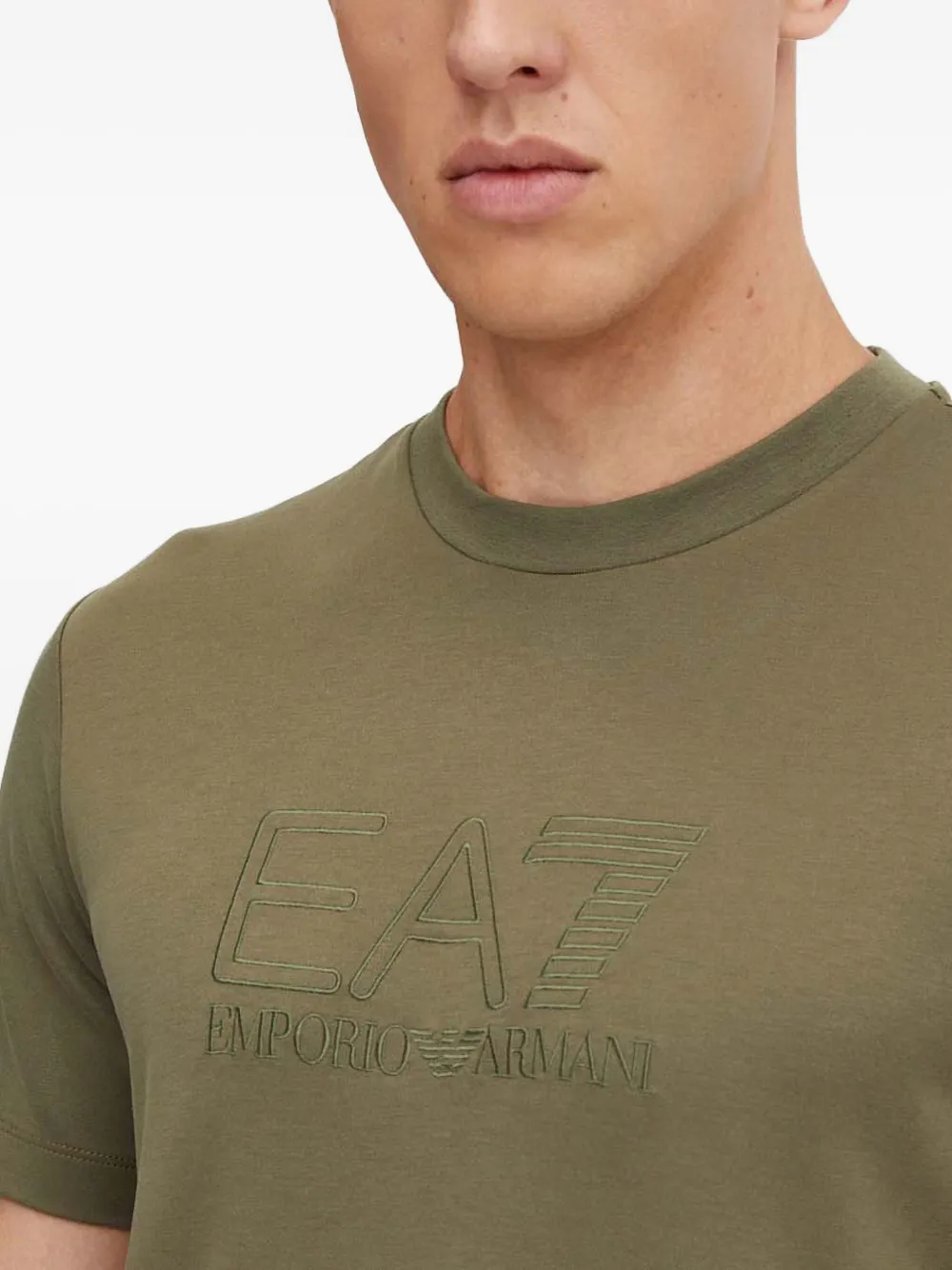 Ea7 Emporio Armani T-shirt met logo Groen