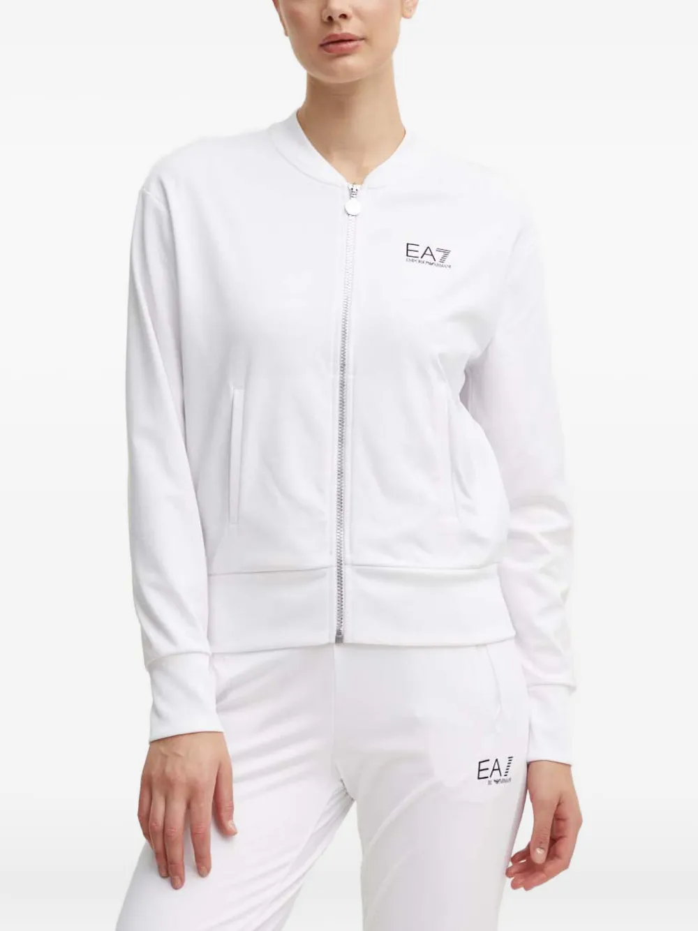 Ea7 Emporio Armani Tuta intera con zip - Bianco