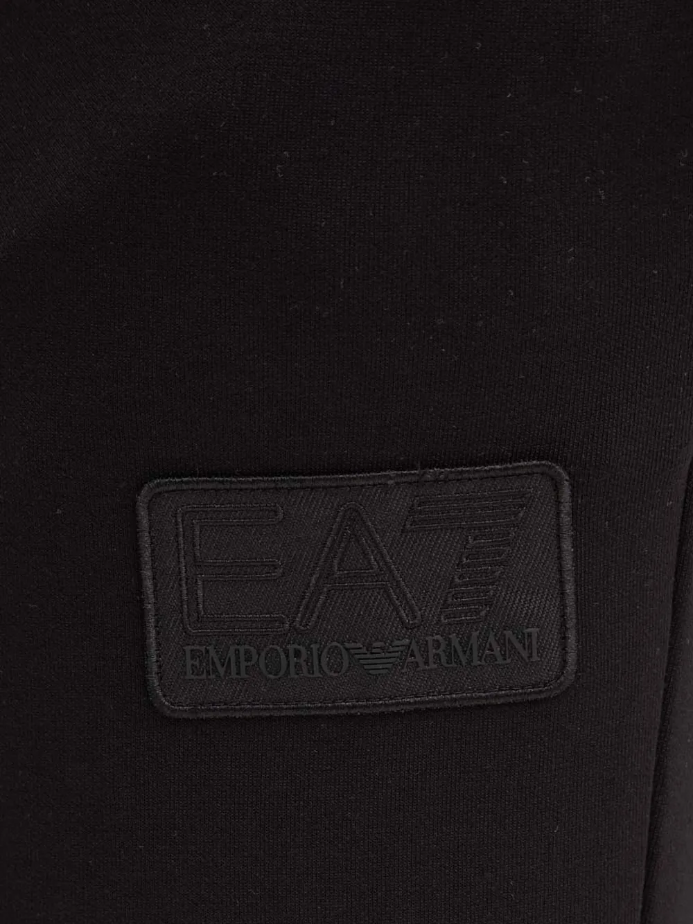 Ea7 Emporio Armani Broek met trekkoord en logopatch Zwart