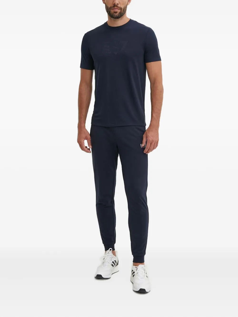 Ea7 Emporio Armani T-shirt met logo - Blauw