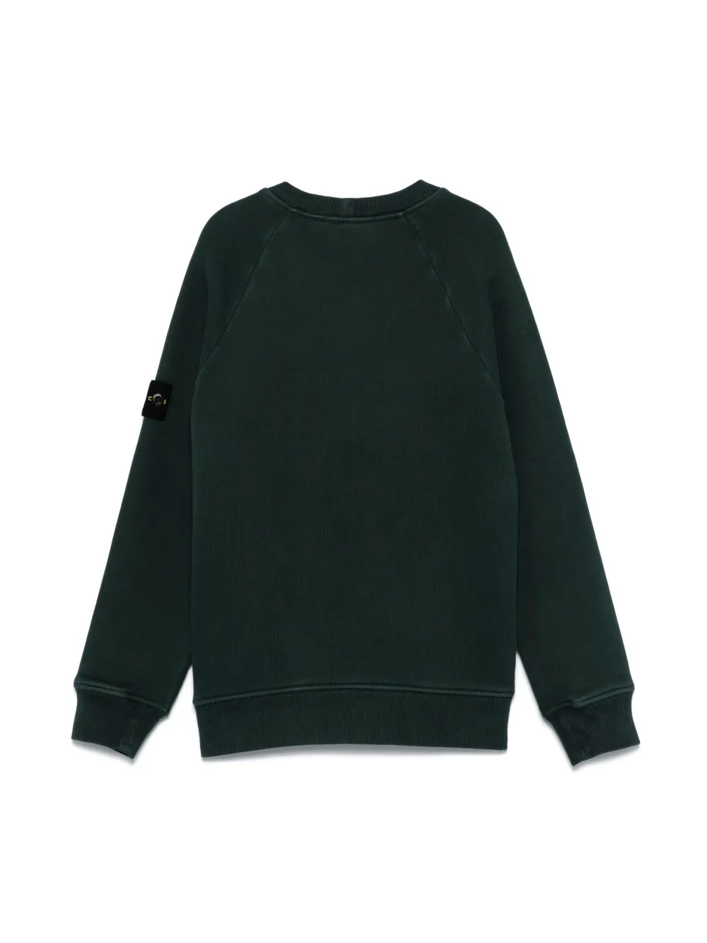 Stone Island Junior Sweater met Compass-logopatch - Groen