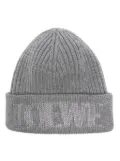 LOEWE logo-jacquard beanie - Grey