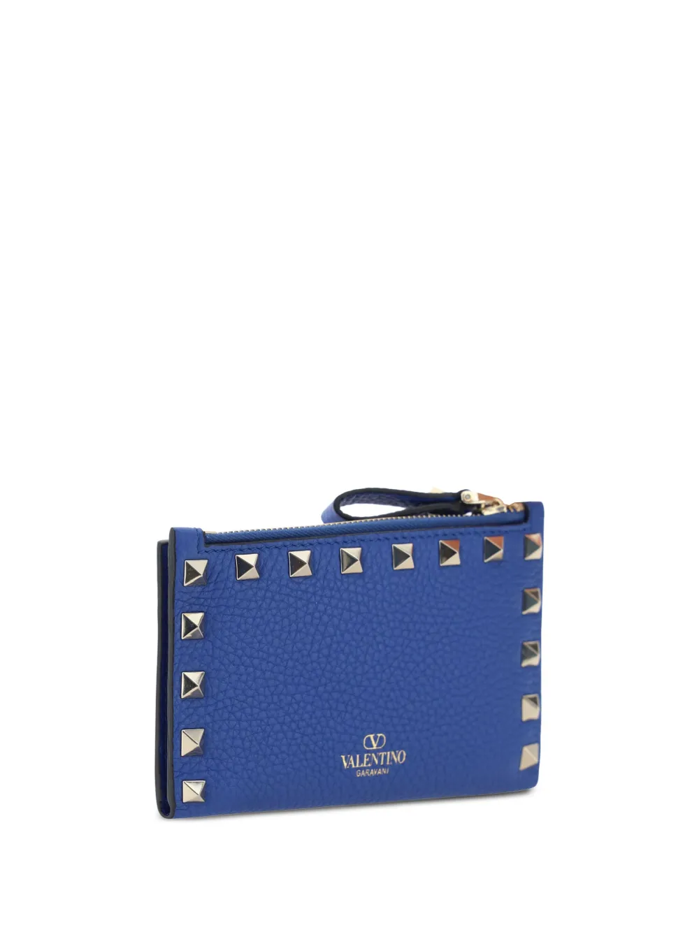 Valentino Garavani Rockstud leather wallet - Blauw