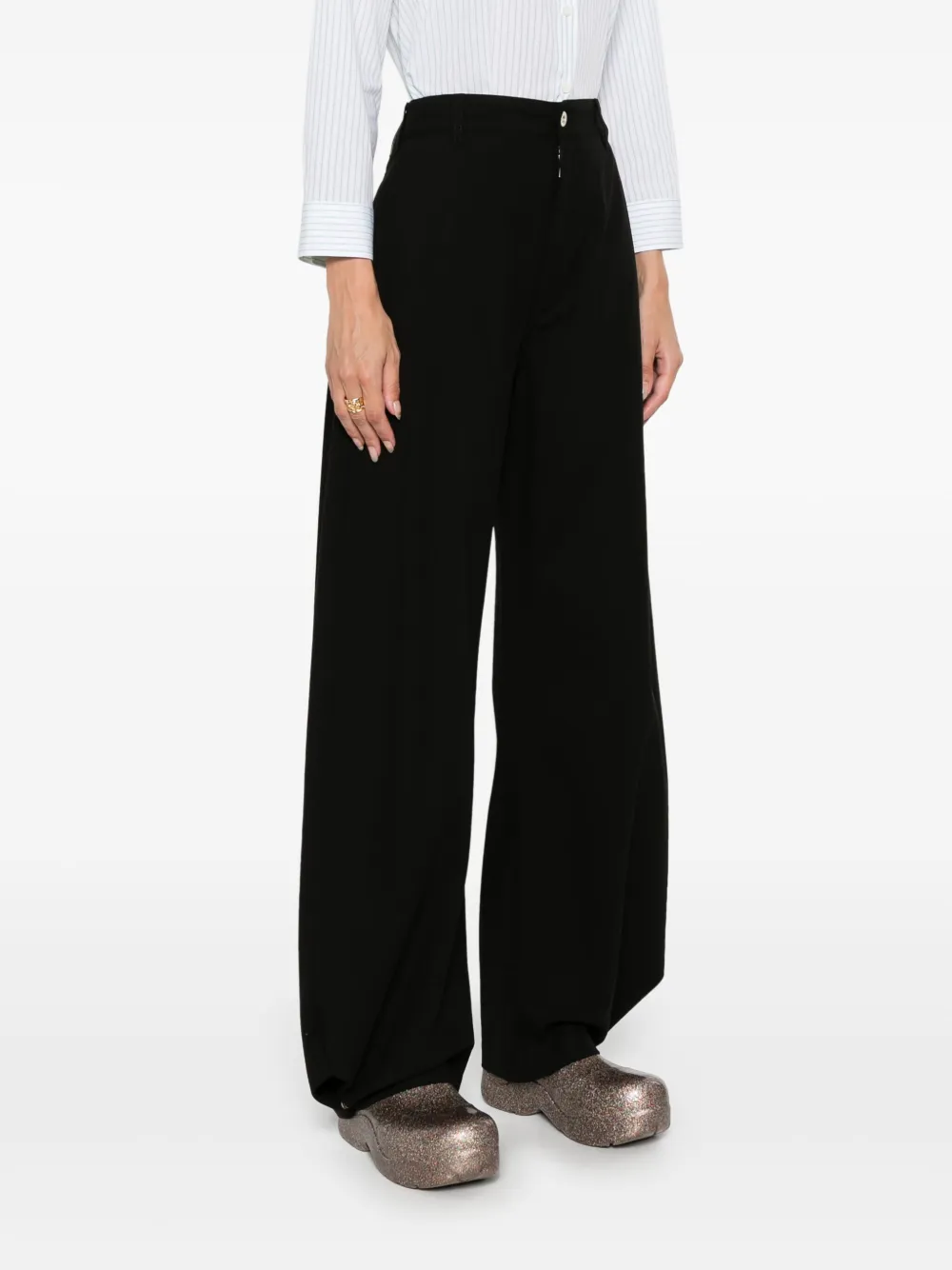  Loewe Logo-patch Trousers - Black 
