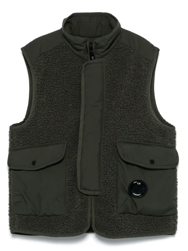 C.P. Company Kids Lens detail Gilet Green FARFETCH UK