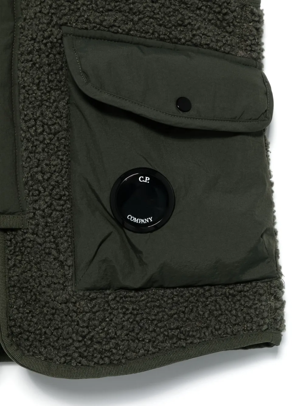 C.P. Company Kids Gilet met Lens-detail Groen