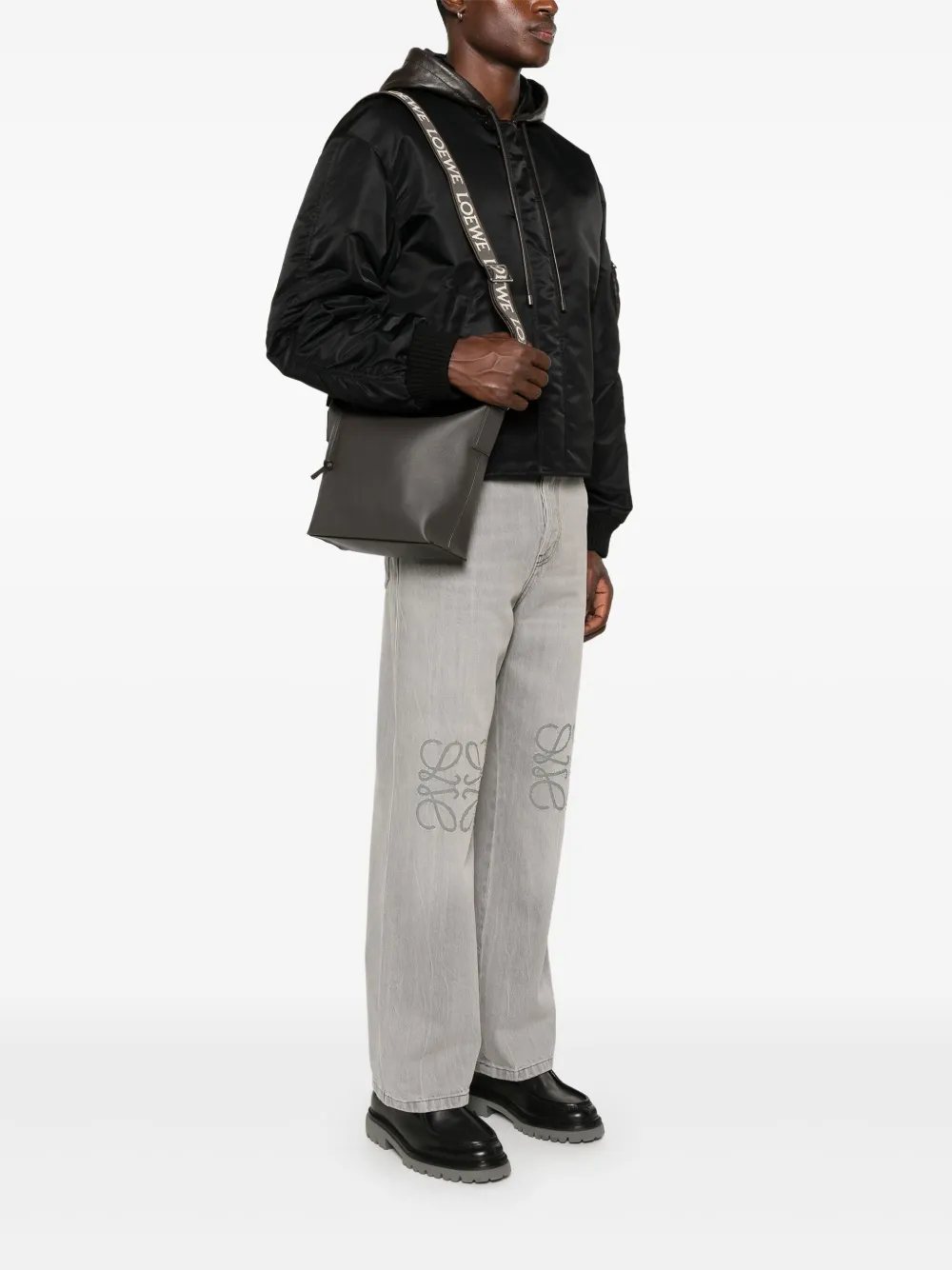 Cheap LOEWE Anagram-embossed shoulder bag Men