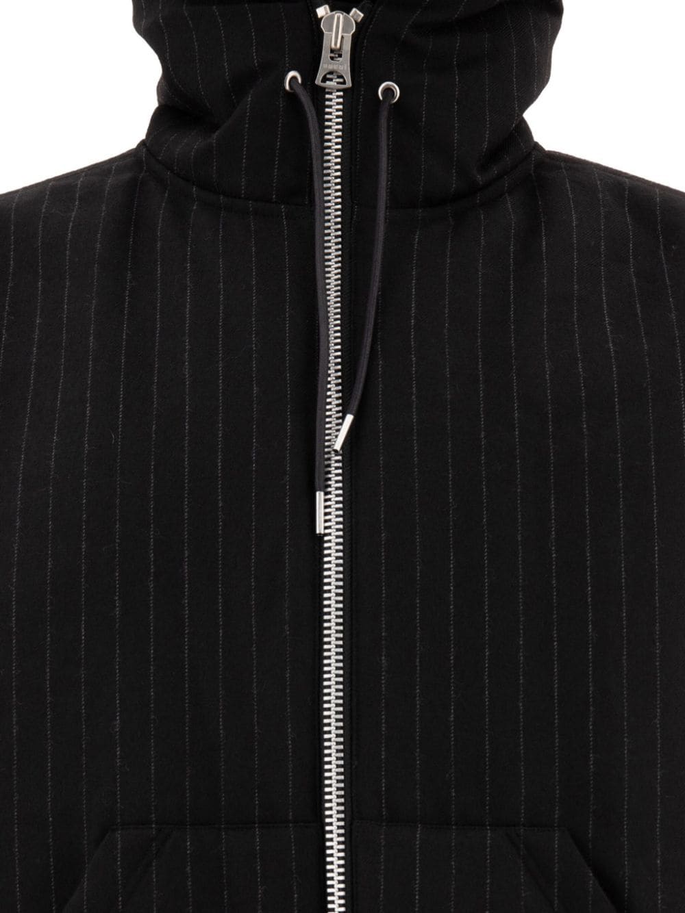 Shop Sacai Pinstriped Jacket In 黑色