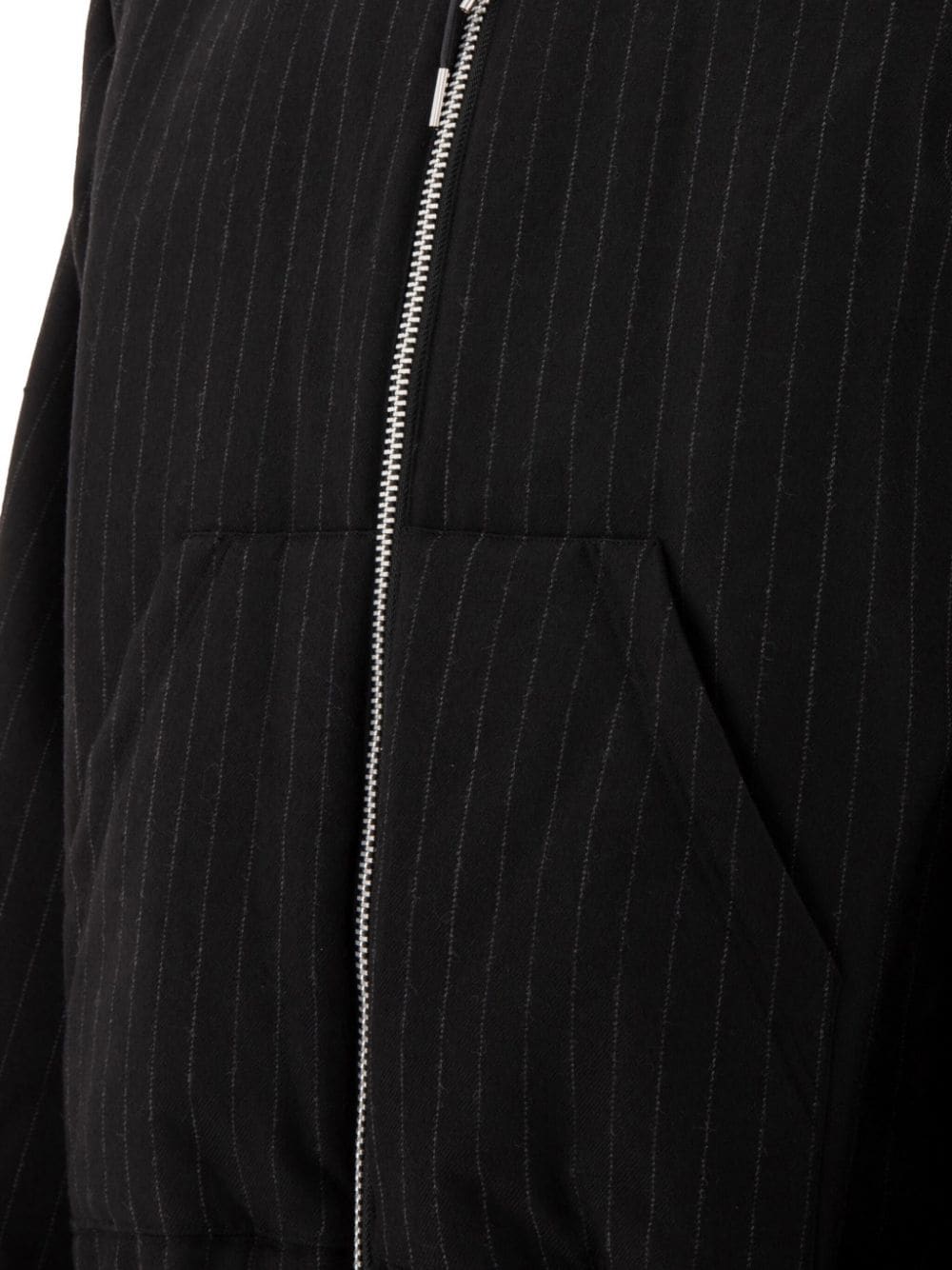 Shop Sacai Pinstriped Jacket In 黑色