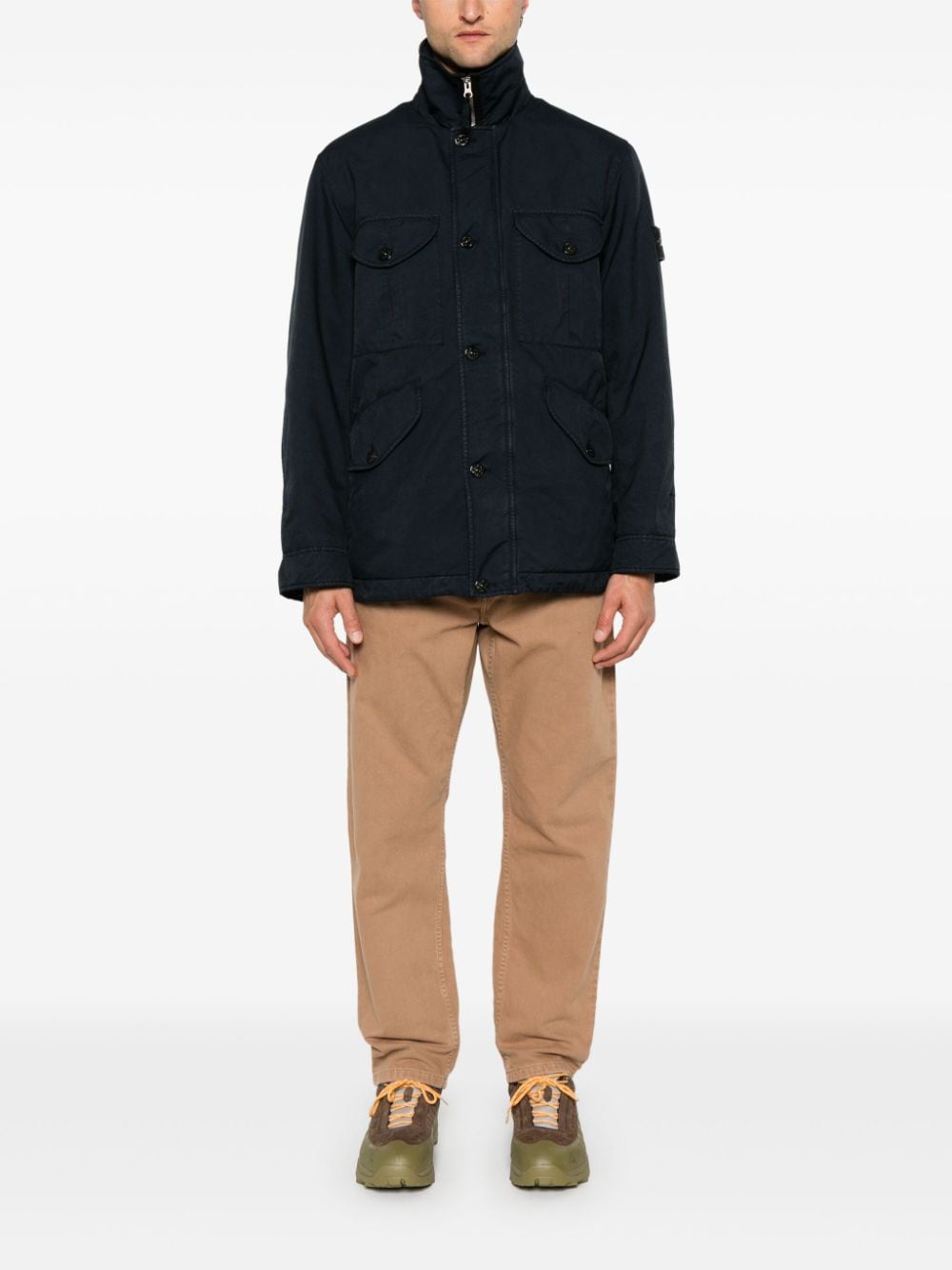 Shop Stone Island David-tc Parka In Blue