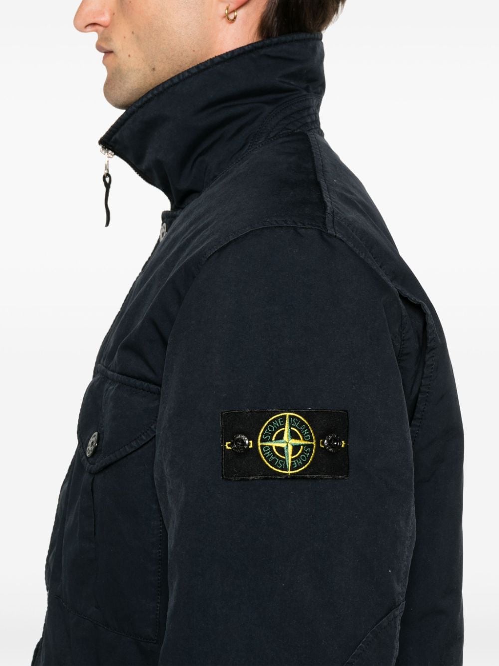 Shop Stone Island David-tc Parka In Blue