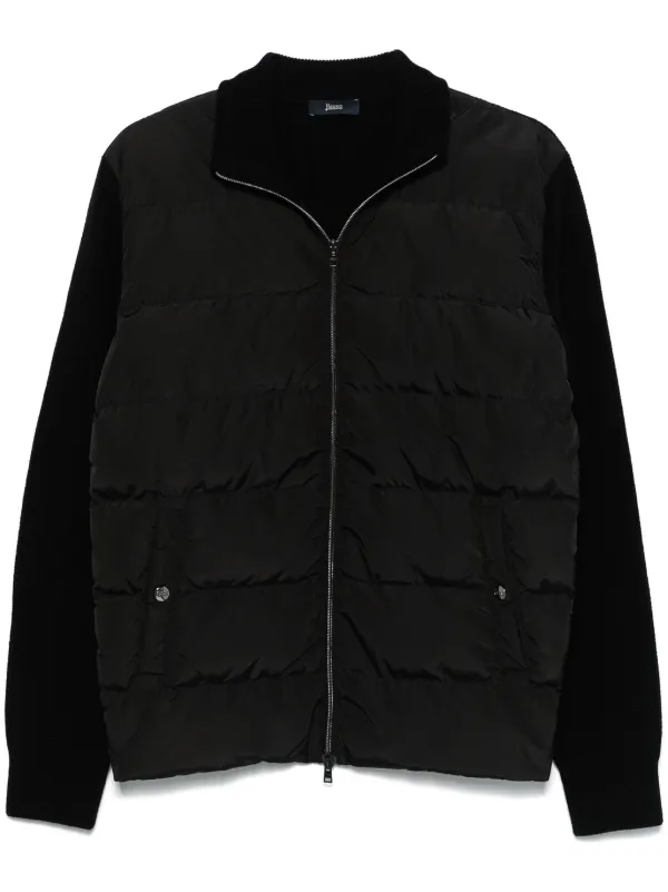 Herno キルティングパネル ジャケット | ブラック | FARFETCH JP
