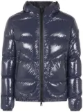 Herno logo-patch padded jacket - Blue