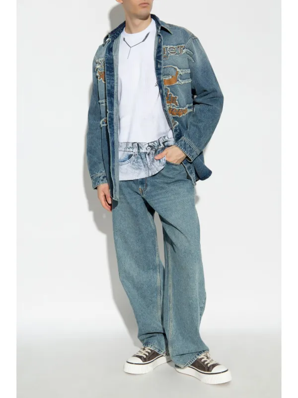 y\project カットソー Y． PROJECT(ワイプロジェクト) 半袖Tシャツ ブラック サイズ M