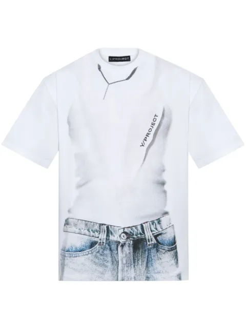 Y/Project t-shirt med grafiskt tryck