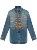 Y/Project distressed denim shirt - Blue