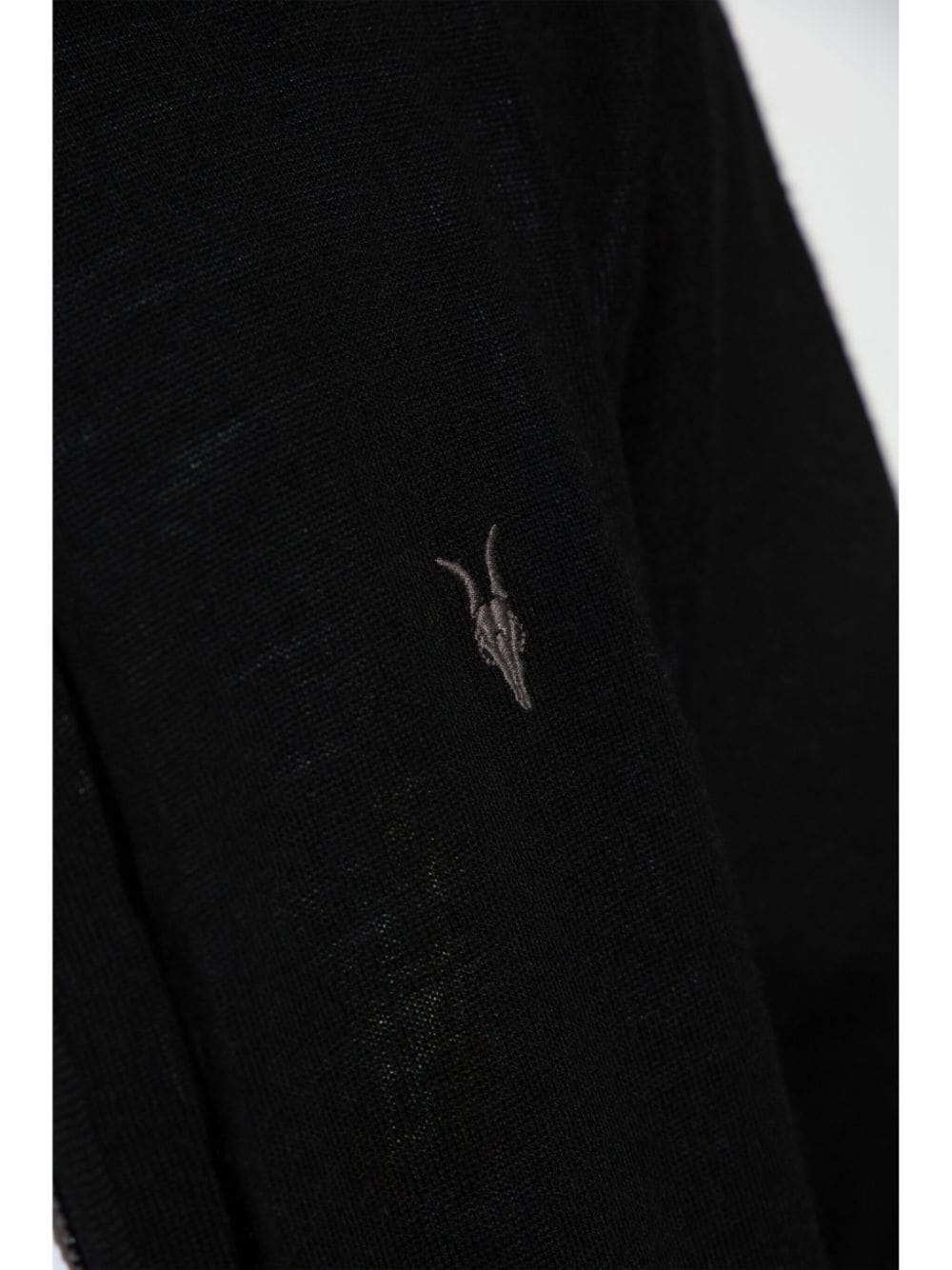 Shop Allsaints Mode Hoodie In Black