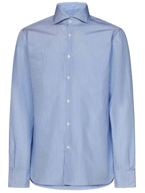 FRANZESE COLLECTION camisa con rayas estampadas