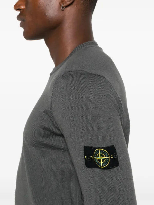 Stone Island バージンウール セーター | グレー | FARFETCH JP