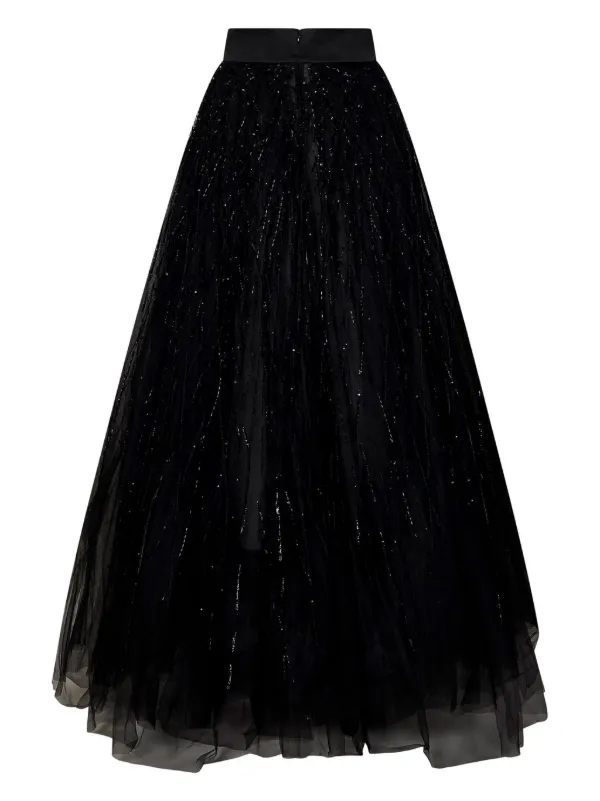 スカート THE NEWHOUSE ZENITA JUMPER SKIRT black ROOM76 open-front Maxi Skirt | Black | FARFETCH