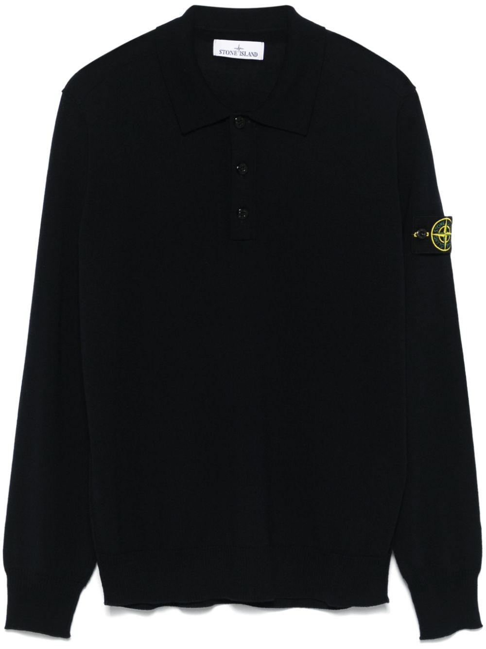 Stone Island virgin wool polo top - Blue