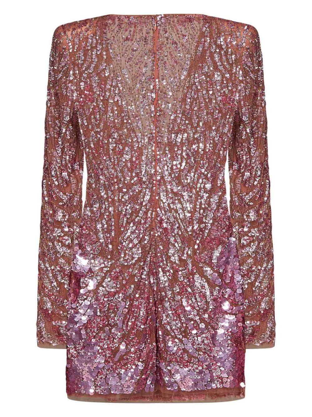 ROOM76 SEQUINNED V-NECK MINI DRESS 