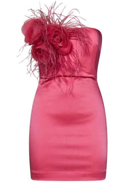 ROOM76 floral-appliqué mini dress