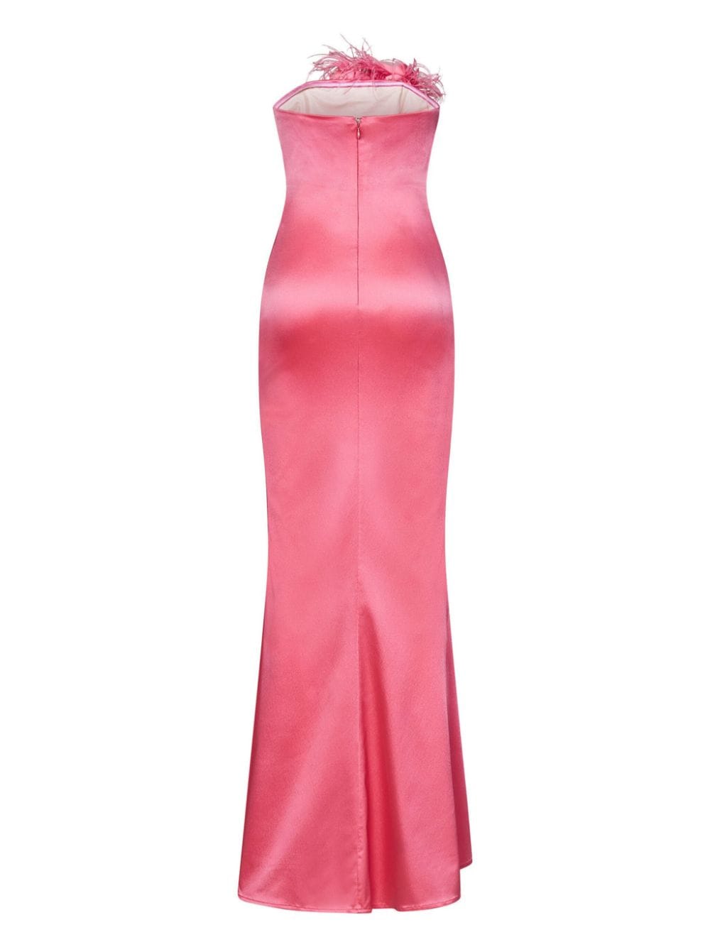 Shop Room76 Rose Appliqué Satin Dress In Pink