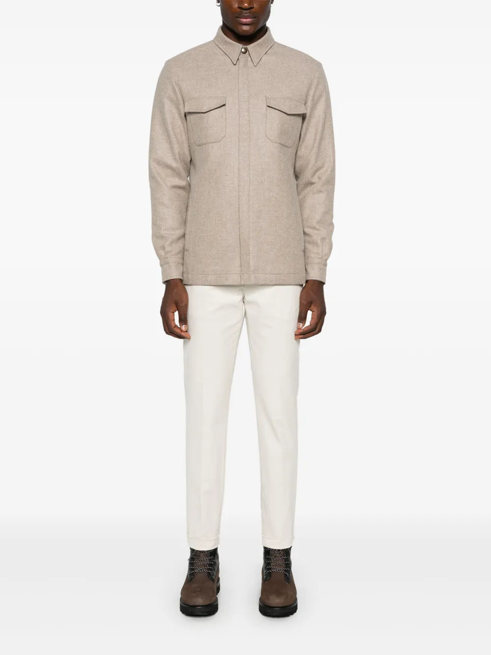 Boglioli Gemêleerd jack - Beige