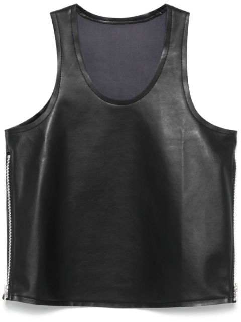 Comme Des Garcons faux-leather tank top Women