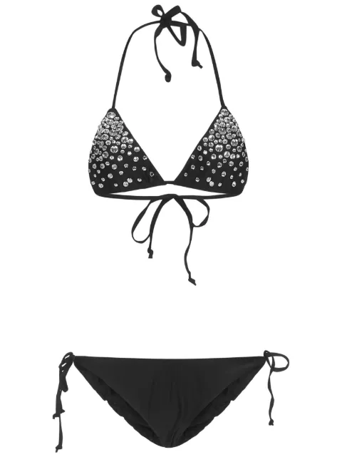 ROOM76 crystal-embellished bikini