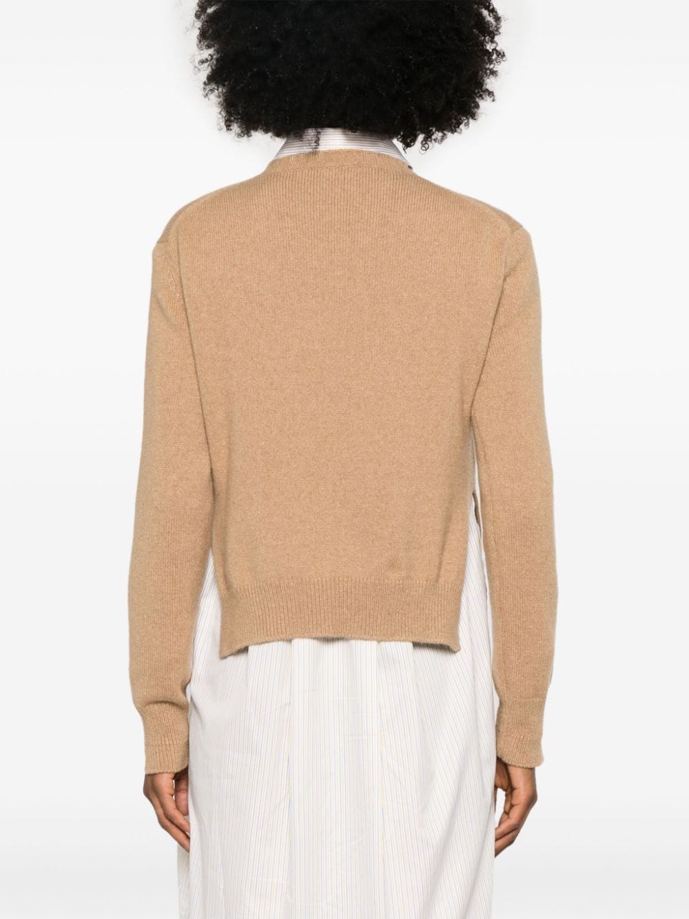 PLAN C SIDE-SLITS SWEATER 