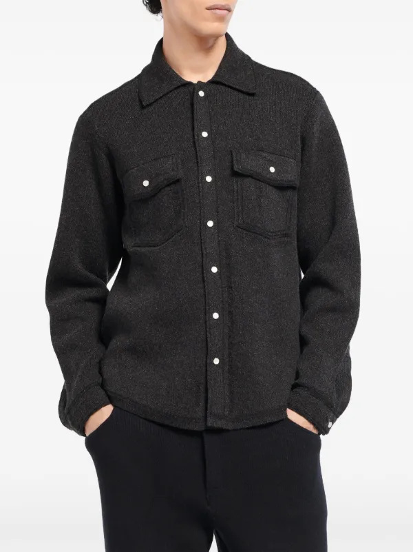 Barrie ニット オーバーシャツ | ブラック | FARFETCH JP