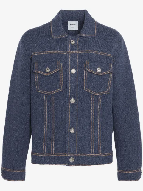 Barrie knitted denim jacket
