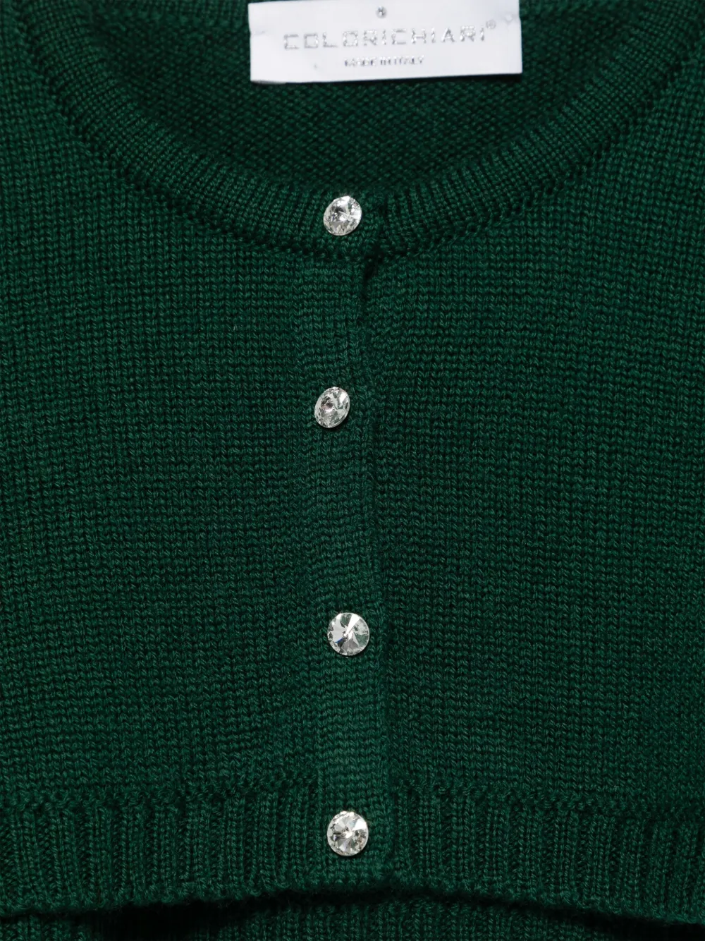 Colorichiari Cropped vest Groen