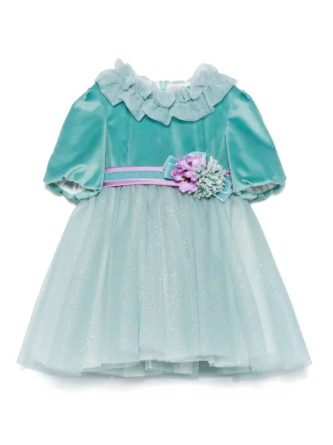 Colorichiari floral-appliquéd dress