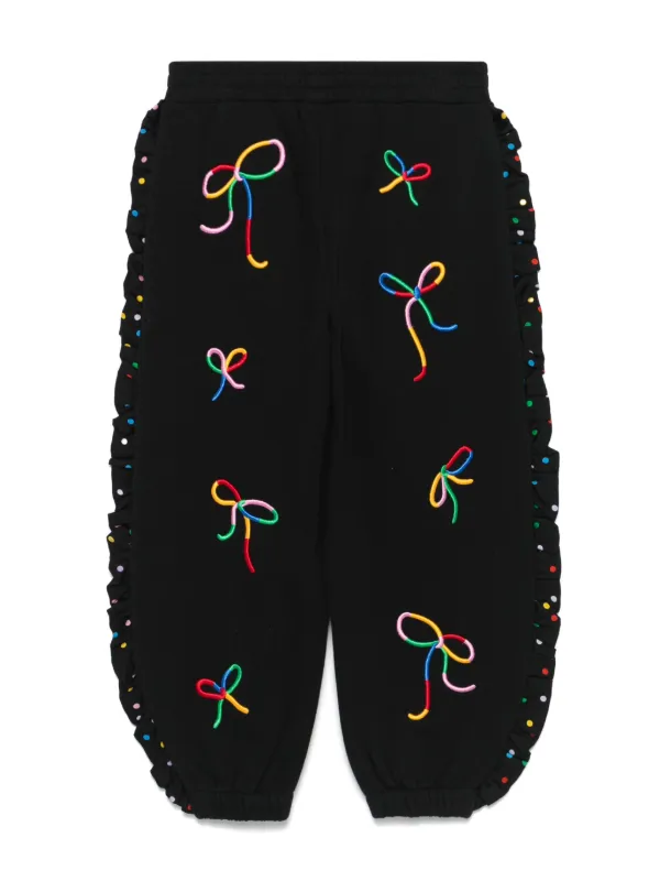 Stella McCartney Kids リボンディテール パンツ | ブラック | FARFETCH JP