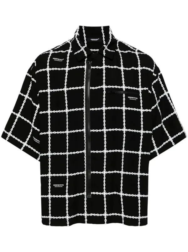 Undercover チェック シャツ | ブラック | FARFETCH JP