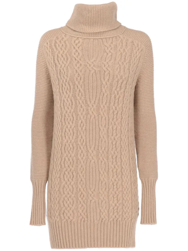 Loro Piana 2010s Cable Knit Dress - Neutrals Loro Piana 2010s Cable Knit Dress - Neutrals