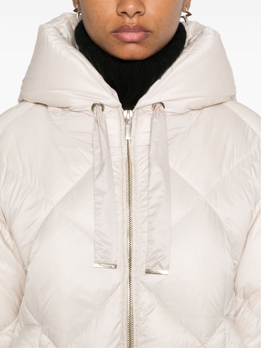 Shop Max Mara Trefe Parka In White