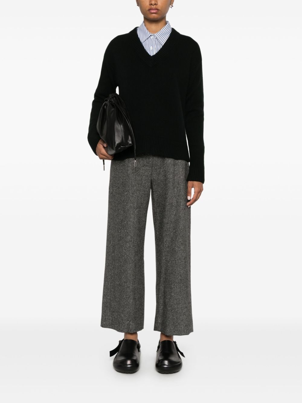 Shop 's Max Mara Mina Trousers In Grey