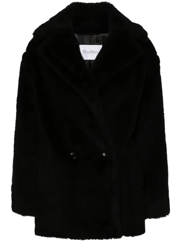 【関税&送料込】Max Mara Black Teddy Olga Coat Max Mara Olga Coat | Black | FARFETCH