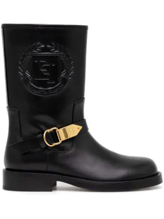 Elisabetta Franchi レザー ブーツ | ブラック | FARFETCH JP