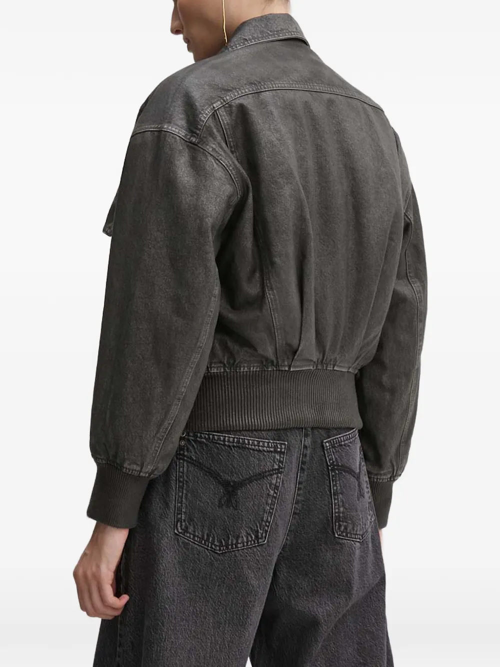 Elisabetta Franchi Jack met rits Grijs