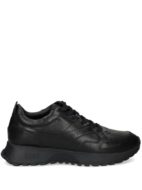 BOSS lace up round toe trainers 