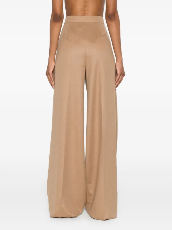 パンツ MAX MARA WOMEN Fagus Long Trousers Light Brown Max Mara Fagus Trousers | Brown | FARFETCH